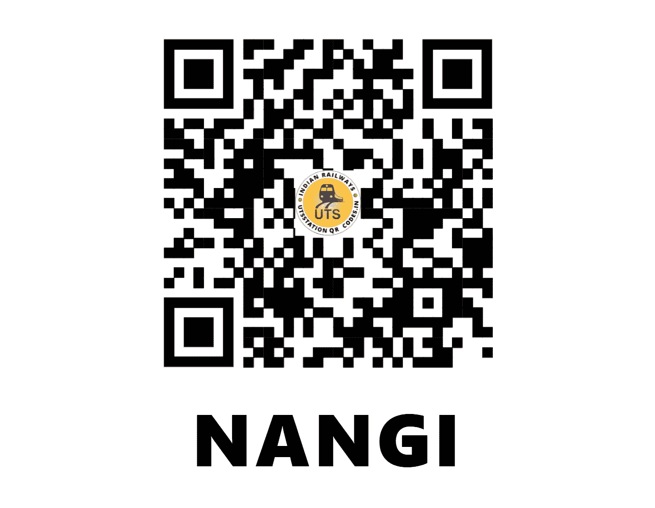 UTS QR Code for NANGI - NAI - ER (WEST BENGAL)